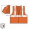 Ergodyne 5XL Orange Economy Breakaway Mesh Vest Class 2 - Single Vest 8215BA-S - alternate 2